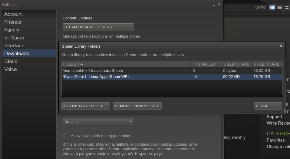 Steam Library Folders on Ubuntu 13.10